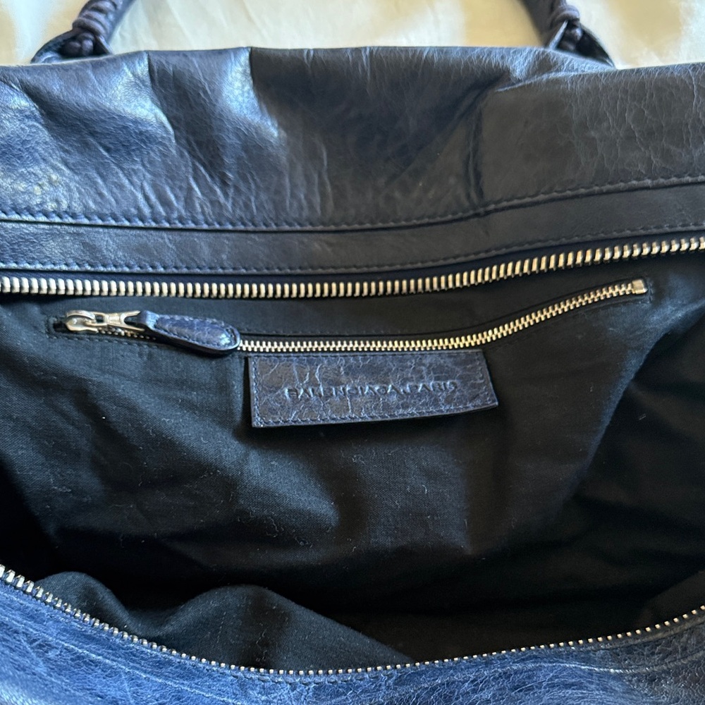 Balenciaga large City bag Dark Blue Leather - Picture 2 of 6